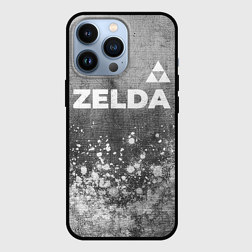 Чехол iPhone 13 Pro Zelda - grey gradient посередине / 3D-Черный – фото 1