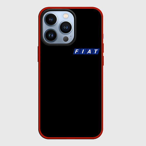 Чехол iPhone 13 Pro FIAT logo auto / 3D-Красный – фото 1