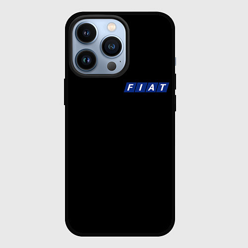 Чехол iPhone 13 Pro FIAT logo auto / 3D-Черный – фото 1