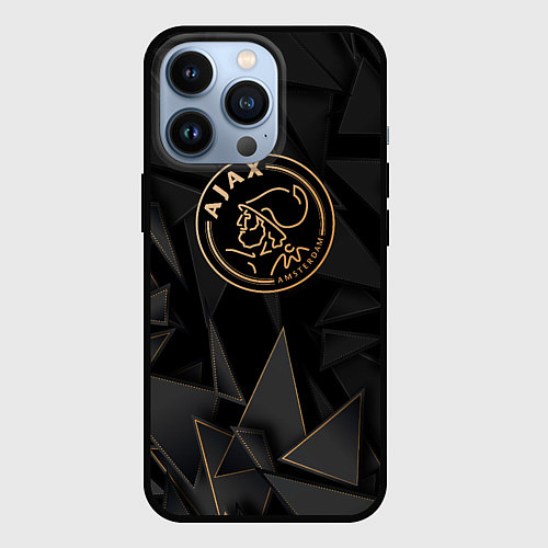 Чехол iPhone 13 Pro Ajax golden poly / 3D-Черный – фото 1