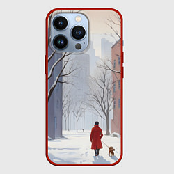 Чехол iPhone 13 Pro Прогулка зима
