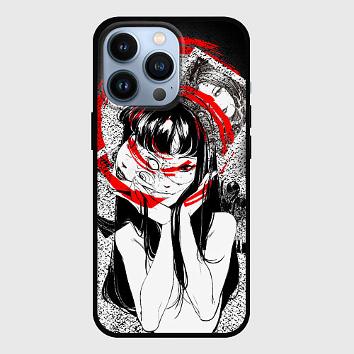 Чехол iPhone 13 Pro Uzumaki / 3D-Черный – фото 1