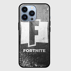 Чехол для iPhone 13 Pro Fortnite - grey gradient, цвет: 3D-черный