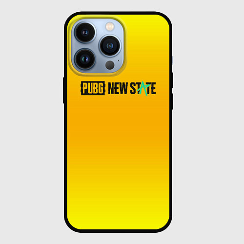 Чехол iPhone 13 Pro PUBG gradient steel / 3D-Черный – фото 1