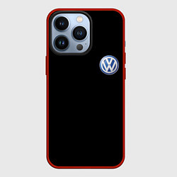 Чехол для iPhone 13 Pro Volkswagen logo auto, цвет: 3D-красный