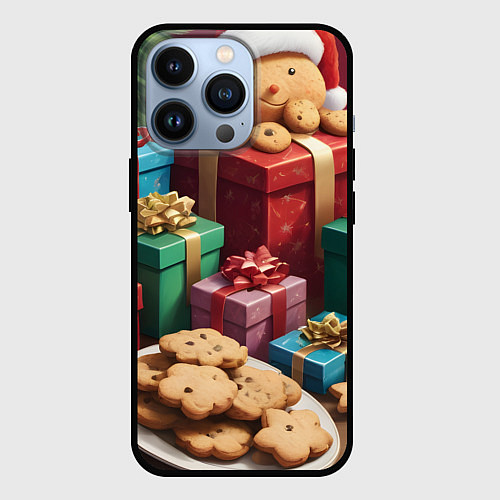Чехол iPhone 13 Pro Рождественское печенье / 3D-Черный – фото 1