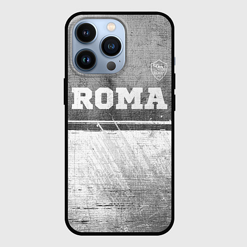 Чехол iPhone 13 Pro Roma - grey gradient посередине / 3D-Черный – фото 1