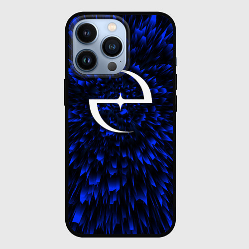 Чехол iPhone 13 Pro Evanescence blue energy / 3D-Черный – фото 1