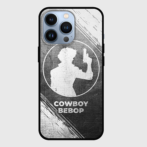 Чехол iPhone 13 Pro Cowboy Bebop - grey gradient / 3D-Черный – фото 1