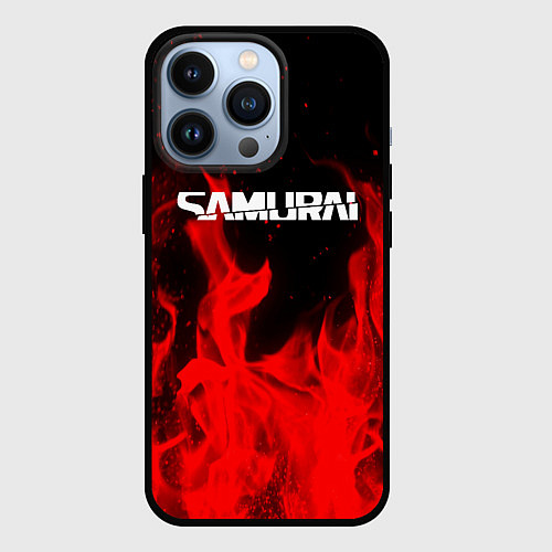 Чехол iPhone 13 Pro Samurai fire red / 3D-Черный – фото 1