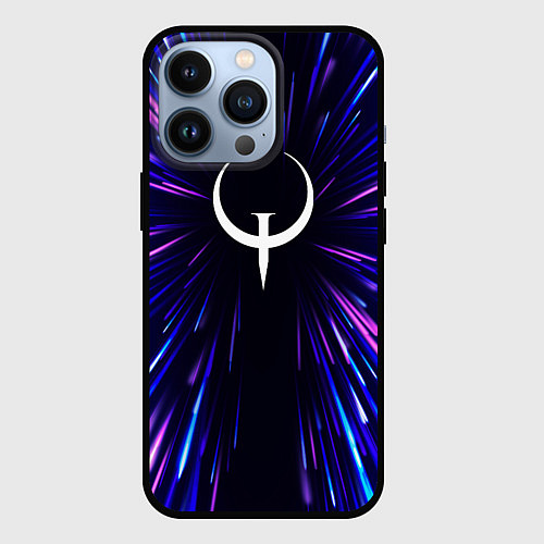 Чехол iPhone 13 Pro Quake neon energy / 3D-Черный – фото 1