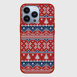 Чехол iPhone 13 Pro New year pattern