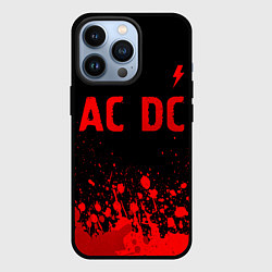 Чехол для iPhone 13 Pro AC DC - red gradient посередине, цвет: 3D-черный