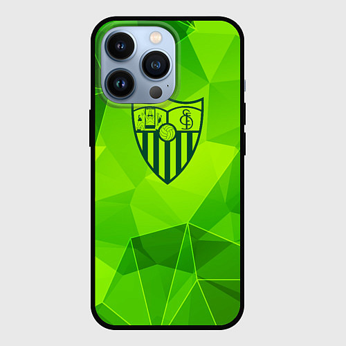 Чехол iPhone 13 Pro Sevilla green poly / 3D-Черный – фото 1