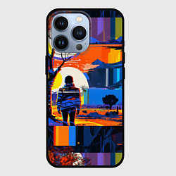 Чехол iPhone 13 Pro Ночная прогулка абстракция