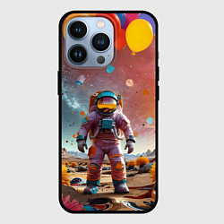 Чехол для iPhone 13 Pro Праздничный космонавт, цвет: 3D-черный