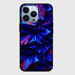 Чехол iPhone 13 Pro Синие абстрактные изгибы