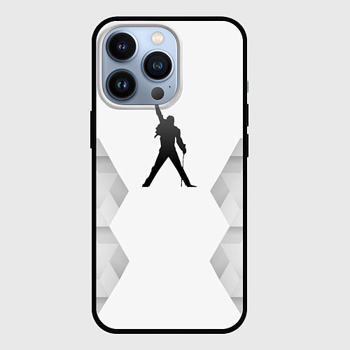 Чехол iPhone 13 Pro Queen white poly / 3D-Черный – фото 1