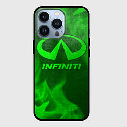 Чехол iPhone 13 Pro Infiniti - green gradient
