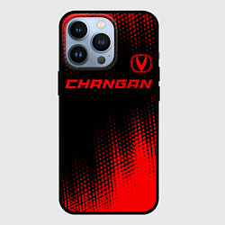 Чехол iPhone 13 Pro Changan - red gradient посередине