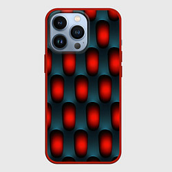 Чехол iPhone 13 Pro Металлическая решетка паттерн
