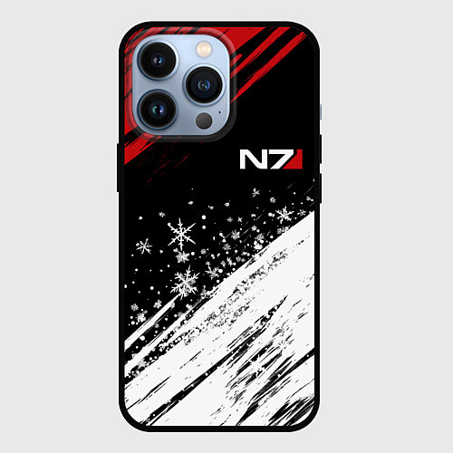 Чехол iPhone 13 Pro Mass Effect - Merry Christmas / 3D-Черный – фото 1