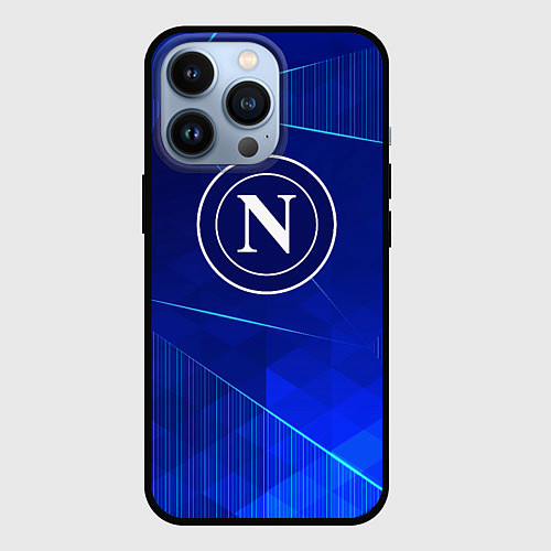 Чехол iPhone 13 Pro Napoli blue poly / 3D-Черный – фото 1