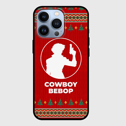 Чехол iPhone 13 Pro Cowboy Bebop new year / 3D-Черный – фото 1