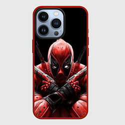 Чехол iPhone 13 Pro Bloody Deadpool