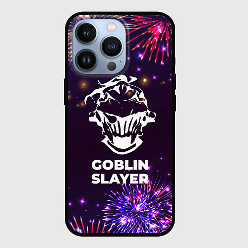 Чехол iPhone 13 Pro Праздничный Goblin Slayer / 3D-Черный – фото 1