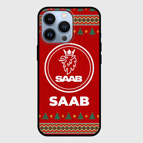Чехол iPhone 13 Pro Saab new year / 3D-Черный – фото 1