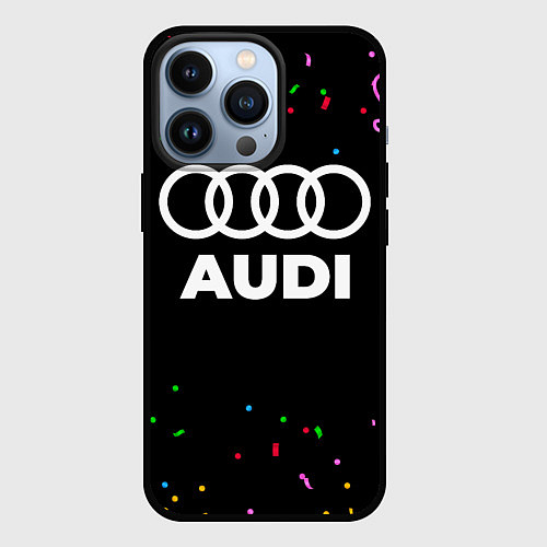 Чехол iPhone 13 Pro Audi конфети / 3D-Черный – фото 1