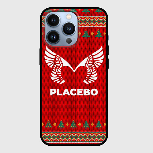 Чехол iPhone 13 Pro Placebo new year / 3D-Черный – фото 1