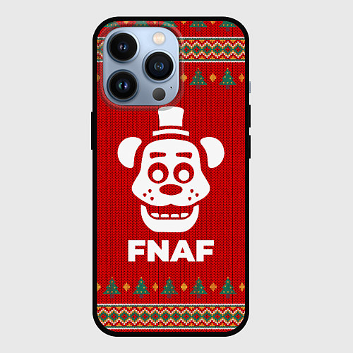 Чехол iPhone 13 Pro FNAF new year / 3D-Черный – фото 1