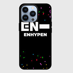 Чехол для iPhone 13 Pro Enhypen конфети, цвет: 3D-черный
