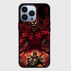 Чехол для iPhone 13 Pro Веном в плену Карнажа, цвет: 3D-черный