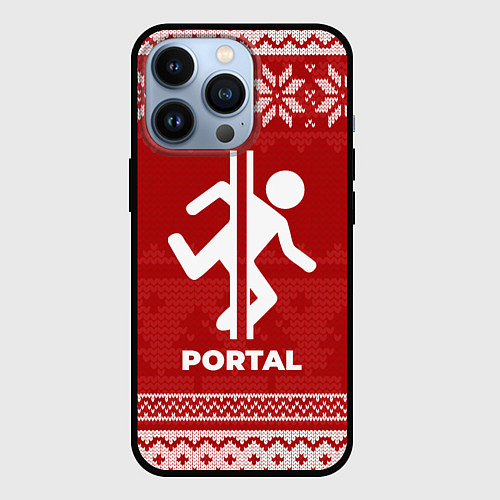 Чехол iPhone 13 Pro Новогодний Portal / 3D-Черный – фото 1