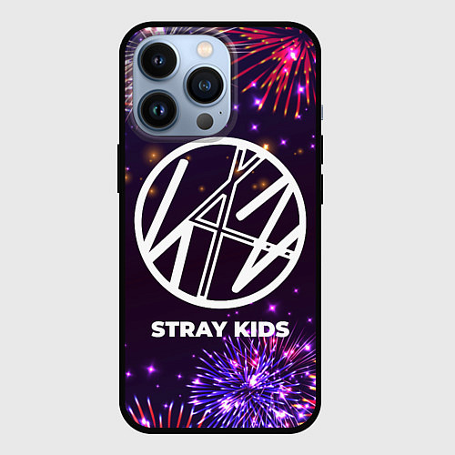 Чехол iPhone 13 Pro Праздничный Stray Kids / 3D-Черный – фото 1