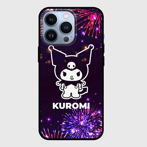 Чехол iPhone 13 Pro Праздничный Kuromi / 3D-Черный – фото 1