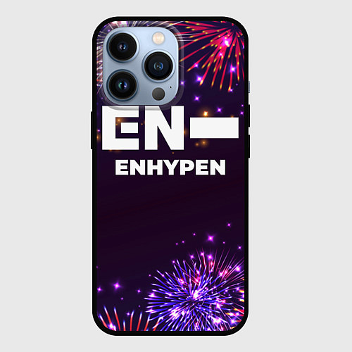 Чехол iPhone 13 Pro Праздничный Enhypen / 3D-Черный – фото 1