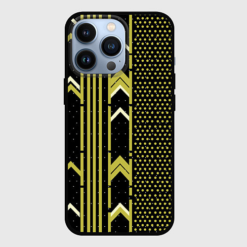 Чехол iPhone 13 Pro Закулисье классика на чёрном фоне / 3D-Черный – фото 1