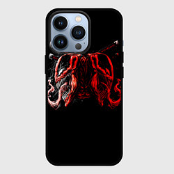 Чехол для iPhone 13 Pro Double Deadpool, цвет: 3D-черный