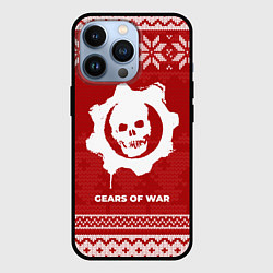 Чехол для iPhone 13 Pro Новогодний Gears of War, цвет: 3D-черный