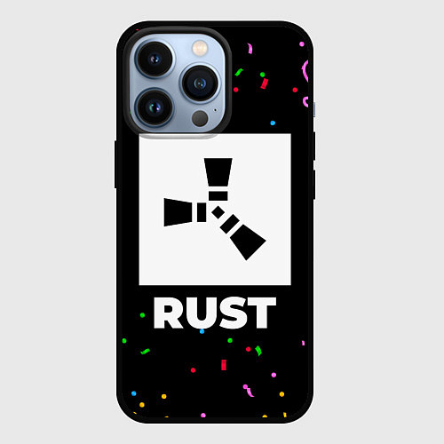 Чехол iPhone 13 Pro Rust конфети / 3D-Черный – фото 1