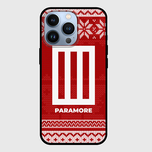 Чехол iPhone 13 Pro Новогодний Paramore / 3D-Черный – фото 1