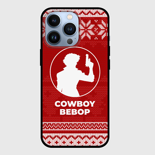 Чехол iPhone 13 Pro Новогодний Cowboy Bebop / 3D-Черный – фото 1