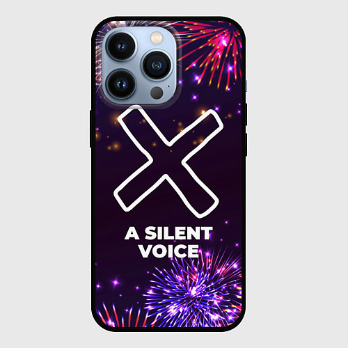 Чехол iPhone 13 Pro Праздничный A Silent Voice / 3D-Черный – фото 1