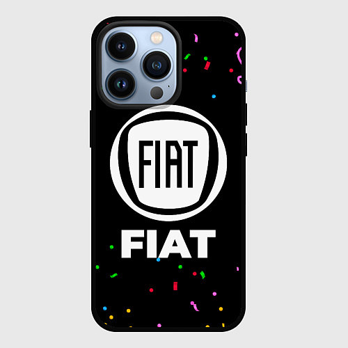 Чехол iPhone 13 Pro Fiat конфети / 3D-Черный – фото 1