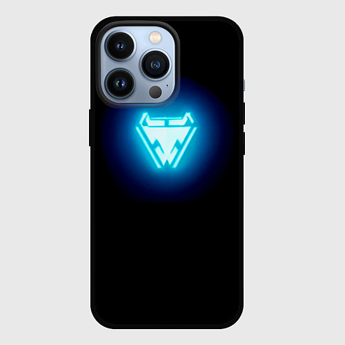 Чехол iPhone 13 Pro Iron Man emblem / 3D-Черный – фото 1