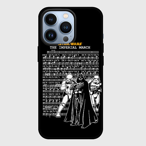 Чехол iPhone 13 Pro Звездные войны, имперский марш / 3D-Черный – фото 1